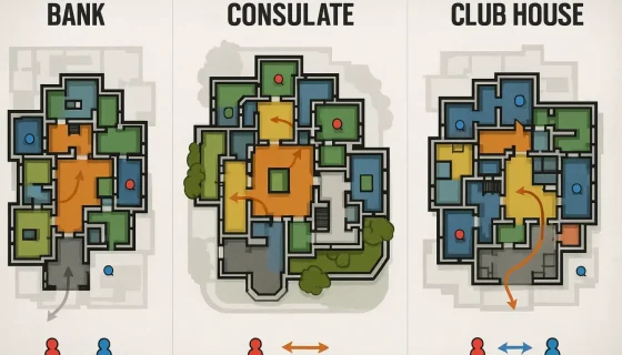 Rainbow Six Siege: тактика на популярных картах Bank, Consulate и Clubhouse