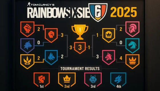 Rainbow Six Siege 2025: турнирные таблицы и итоги сезона
