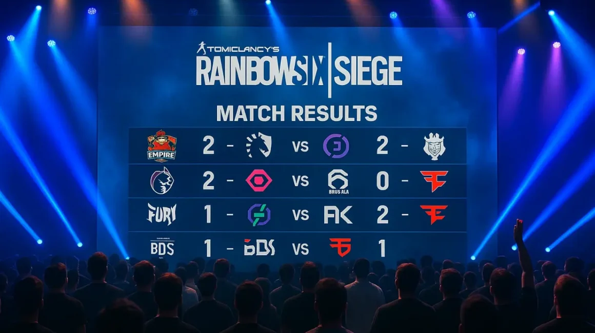Результаты матчей Rainbow Six Siege: свежие итоги турниров