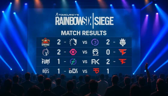 Результаты матчей Rainbow Six Siege: свежие итоги турниров